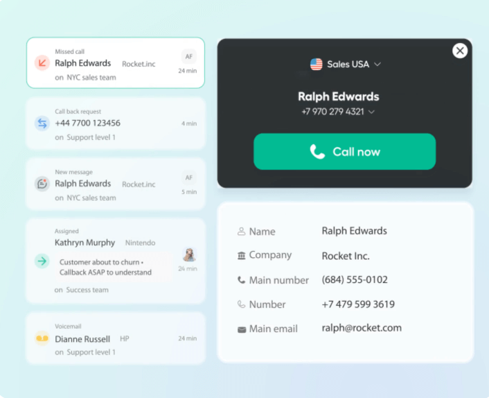 dashboard aircall