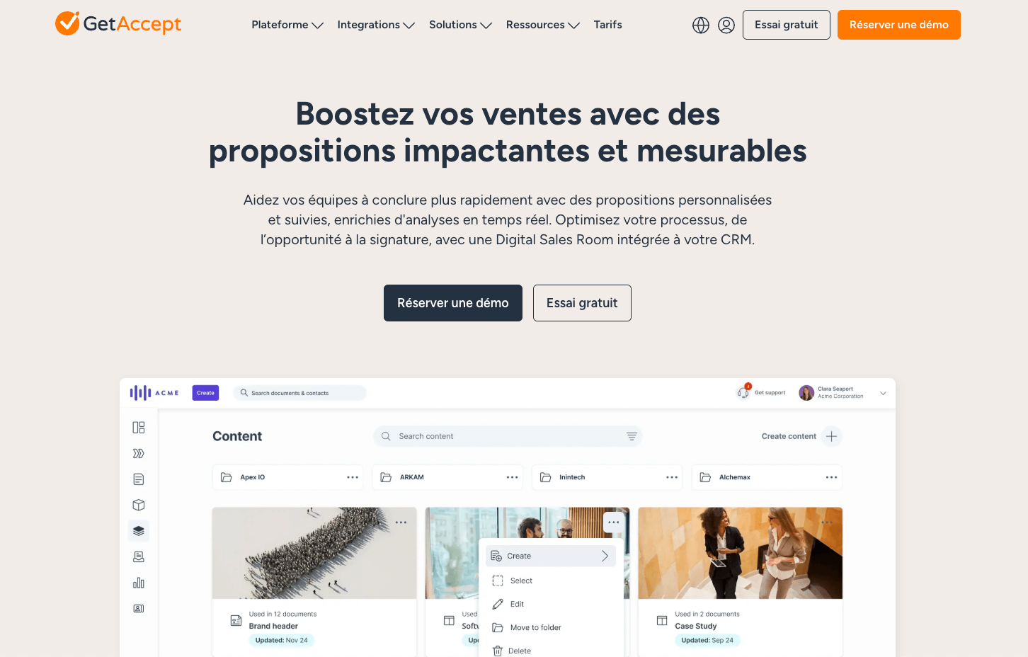 screenshot getaccept website