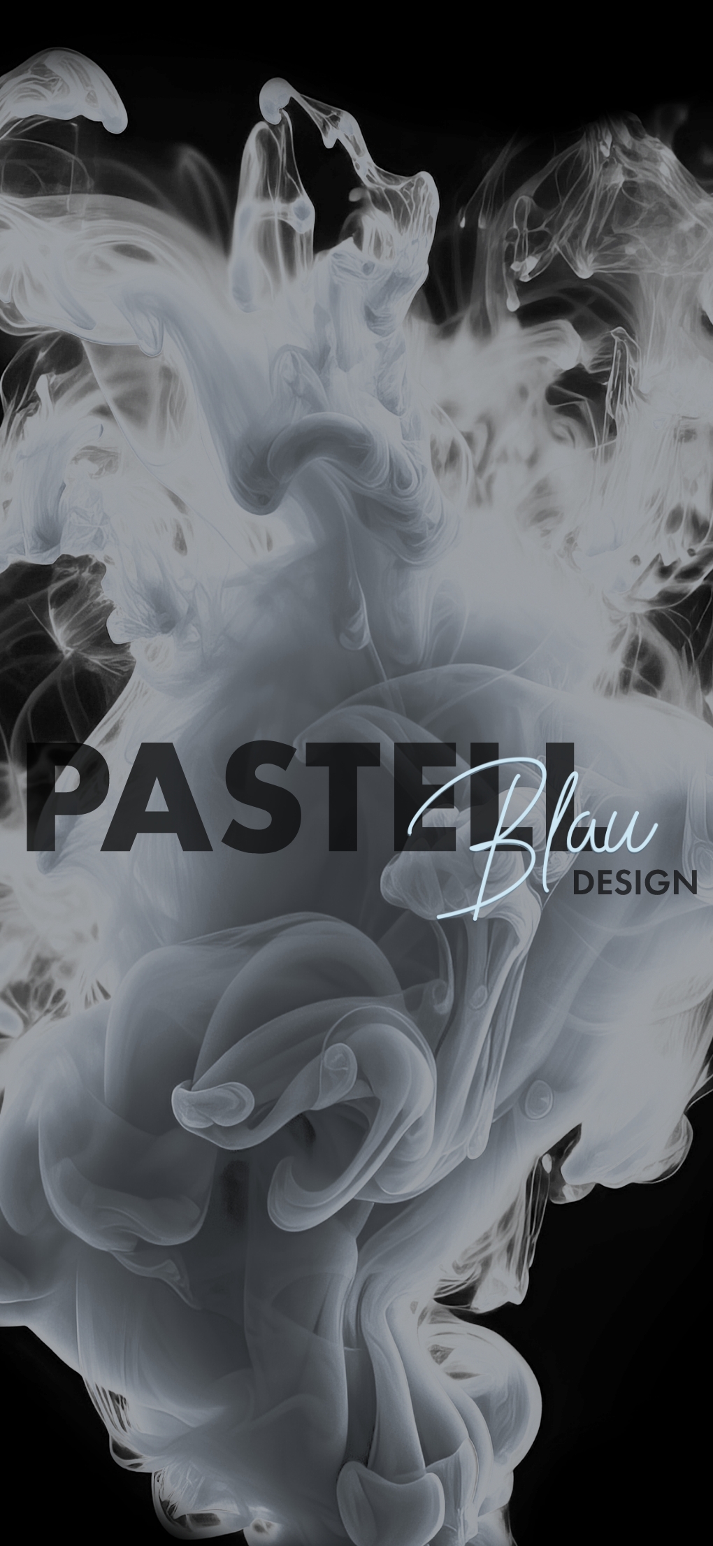 Pastellblau-Design Logo Background