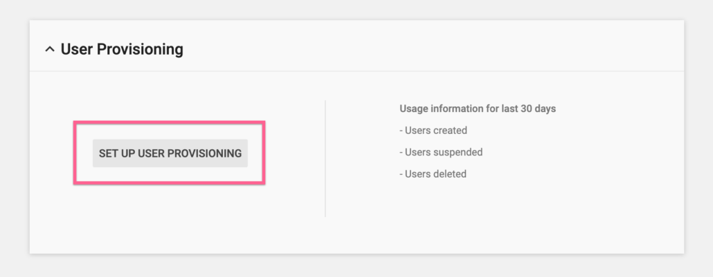 Set up user provisioning