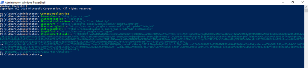 enter your powershell variables