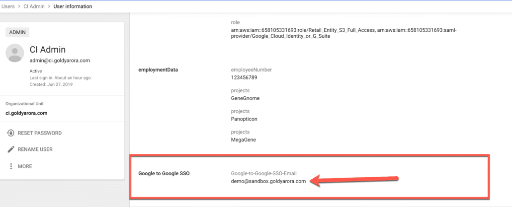 15. you would see custom field value for your g suite user now