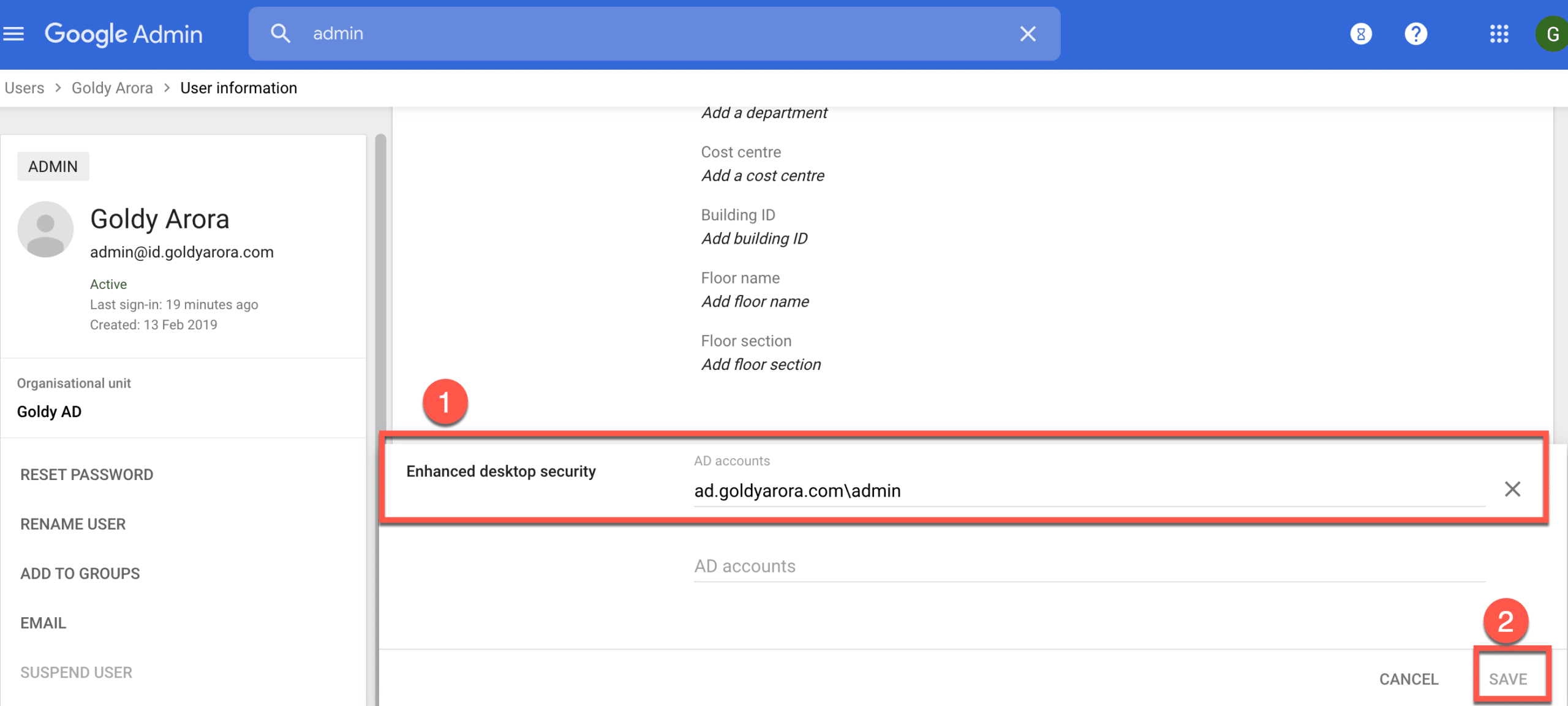 41. Populate custom attribute with AD user value