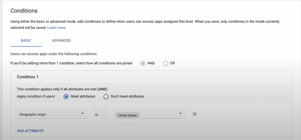 Create Context Aware Access Rule in Google Workspace