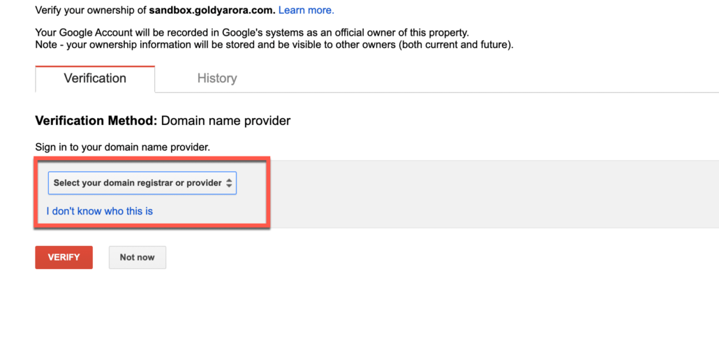 39. Select your domain provider 1