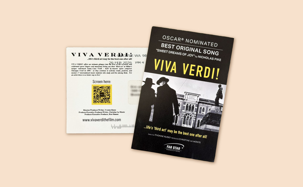 Postcard for a film, Viva Verdi