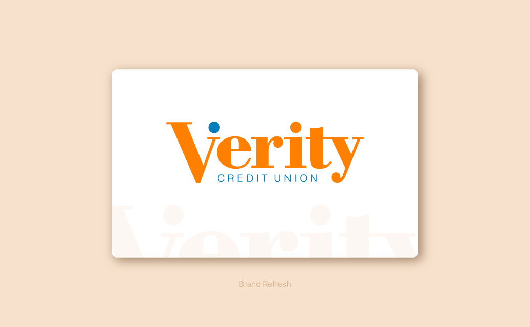 Logo and brand identity for a credit union