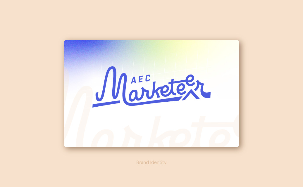 Logo and brand identity for the AEC Marketeer podcast
