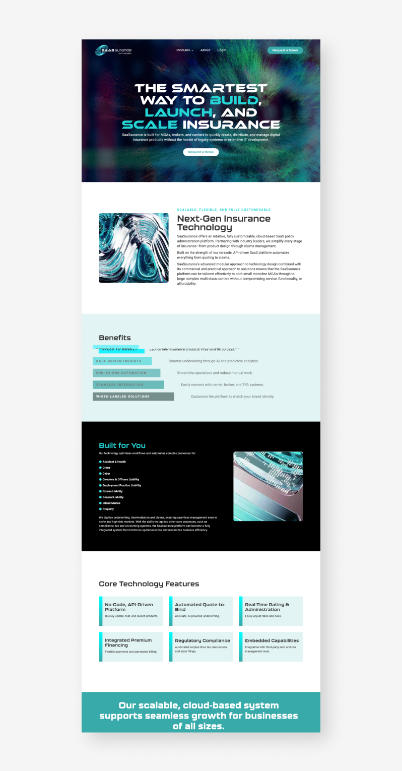 sassurance website design