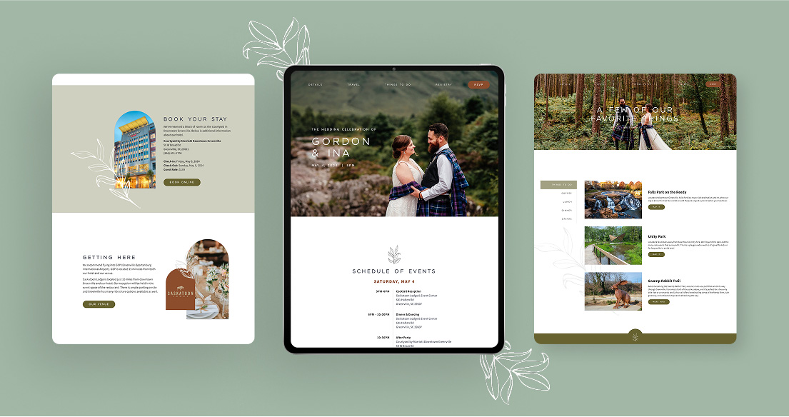 wedding website