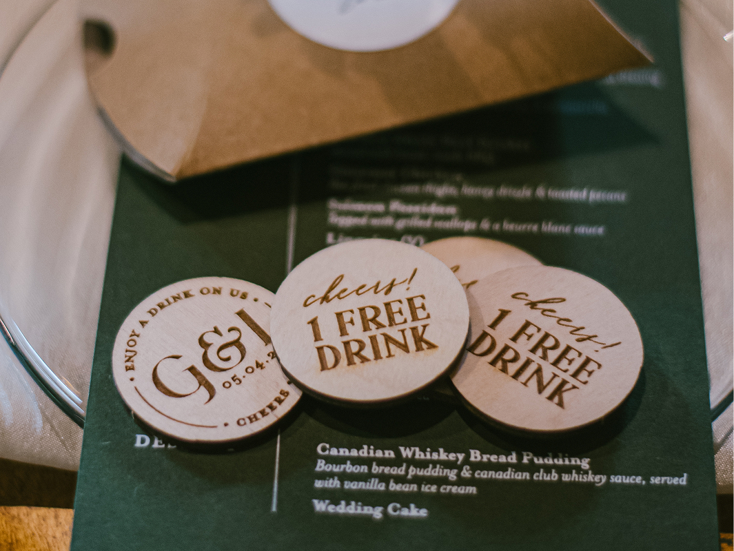 wedding day token design