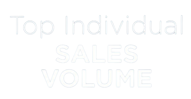 Top Individual Sales Volume Award