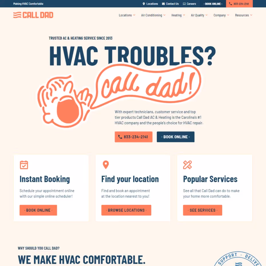 Call Dad AC & Heating