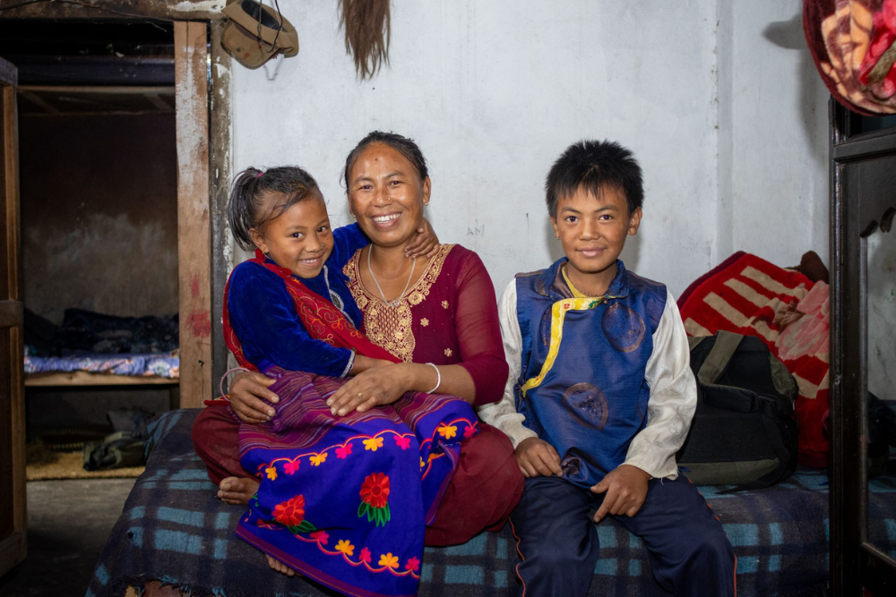 Family in Nepal