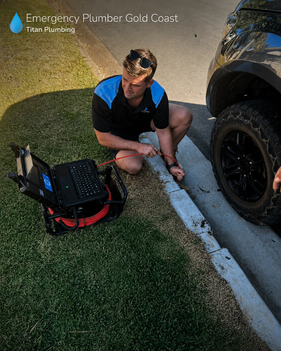 Titan Plumbing attending a plumbing emergency on the Gold Coast