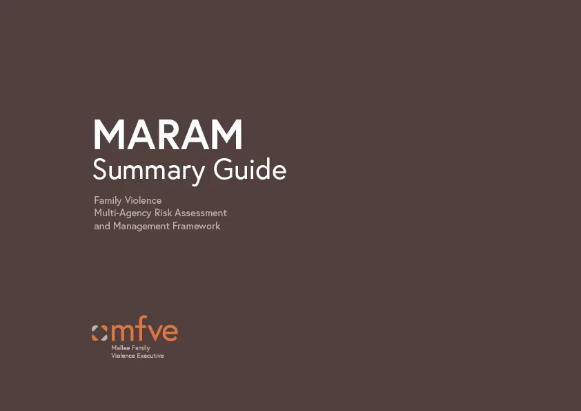 MARAM Summary Document Link