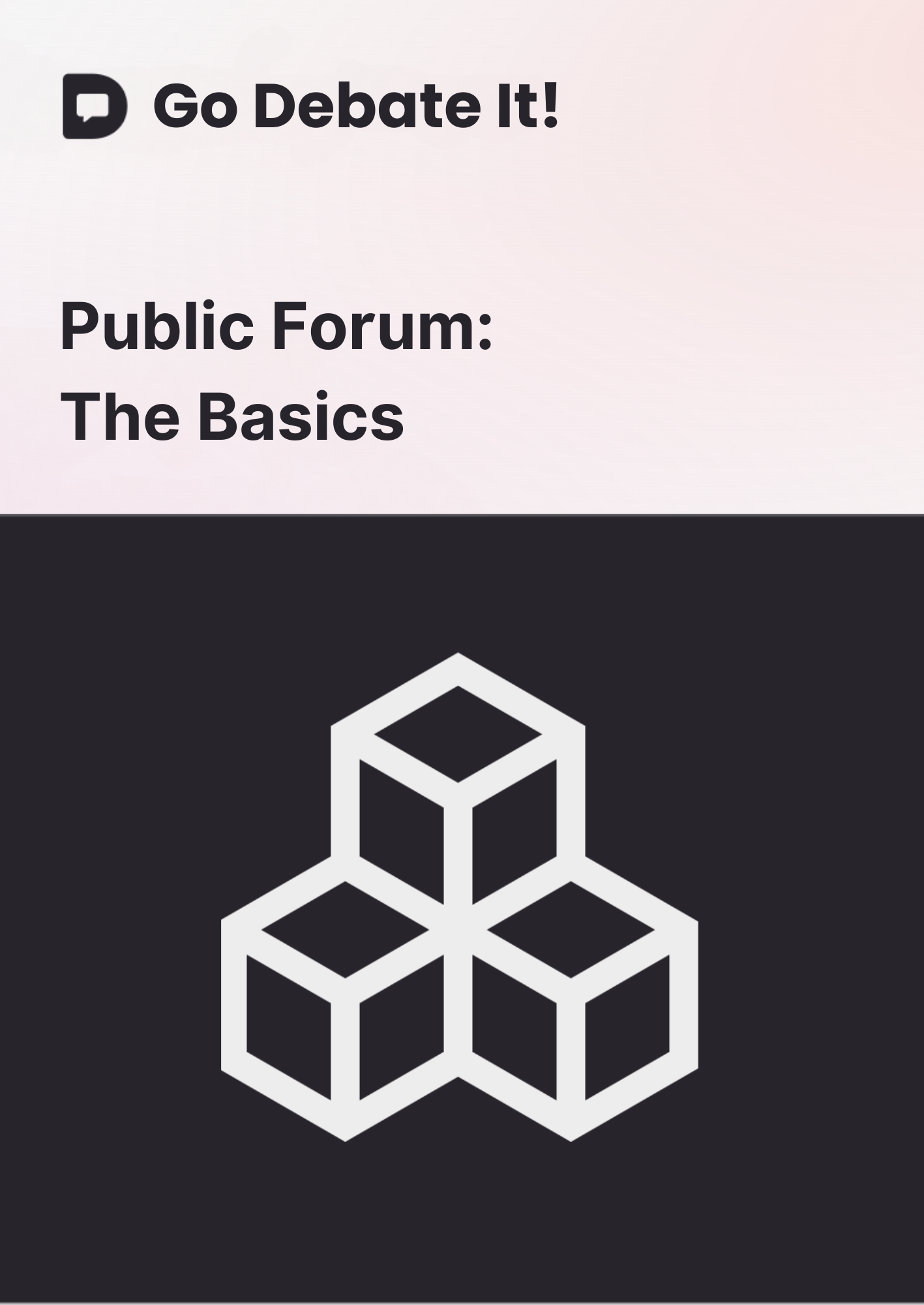 Public Forum: The Basics