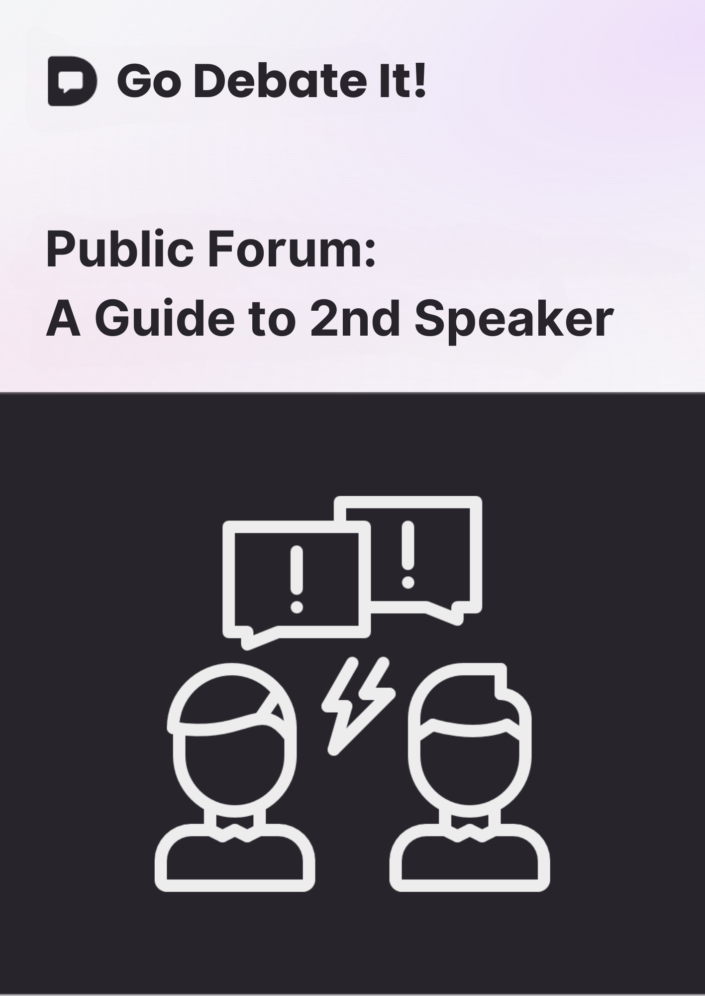 Public Forum: A Guide to 2nd Speaker