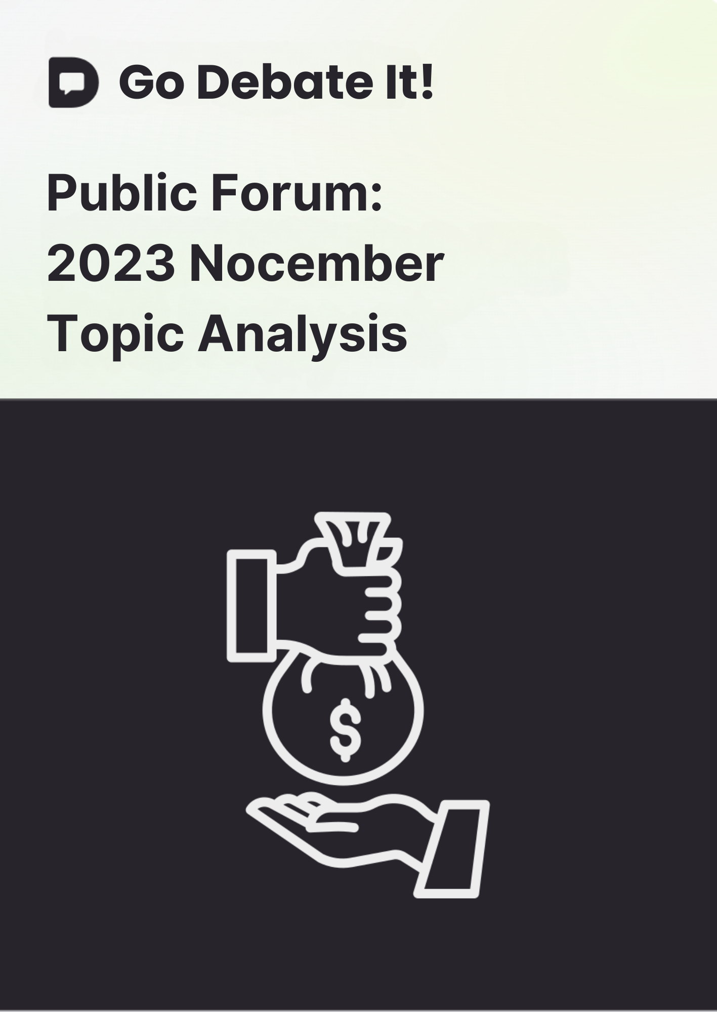 Public Forum: 2023 Nocember Topic Analysis