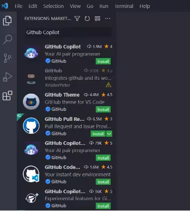 Install Extension