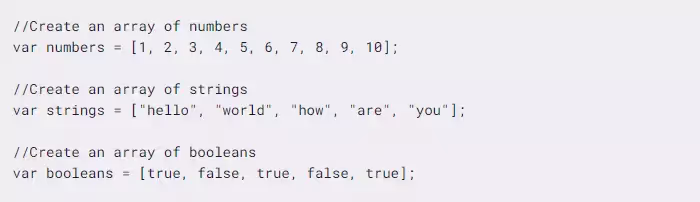 Create Arrays