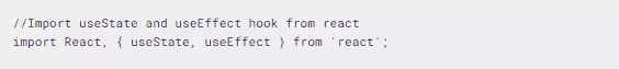 This is one more for React.