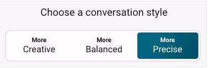 choose a conversation style to more precise