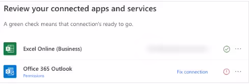 review you connected apps and services