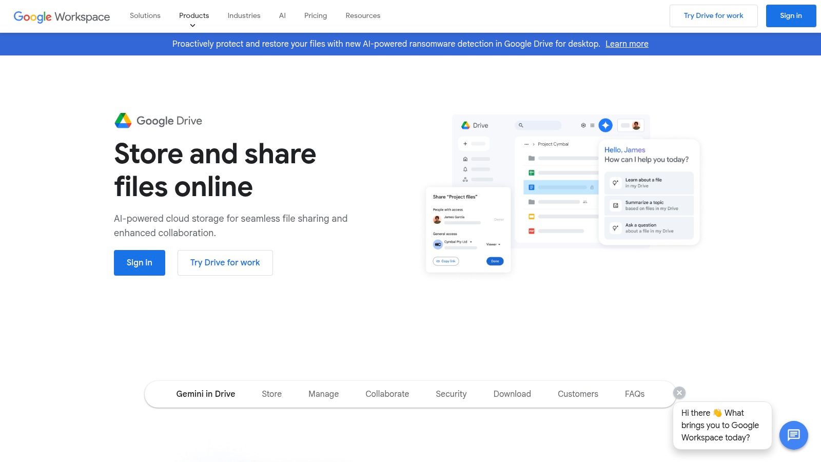 Google Workspace (Drive for Work)
