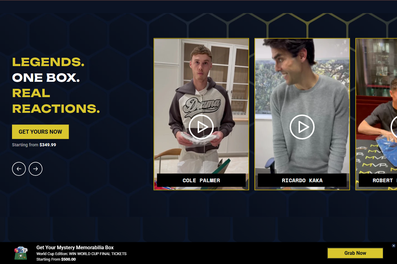 After website screenshot