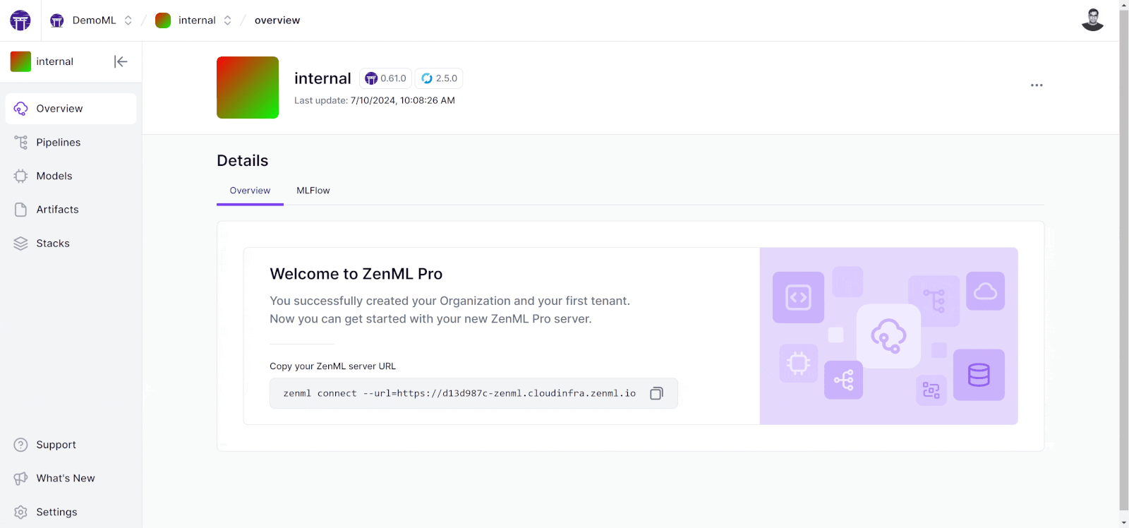 GIF showing the ZenML dashboard UI, navigating to an embedded hugging face dataset