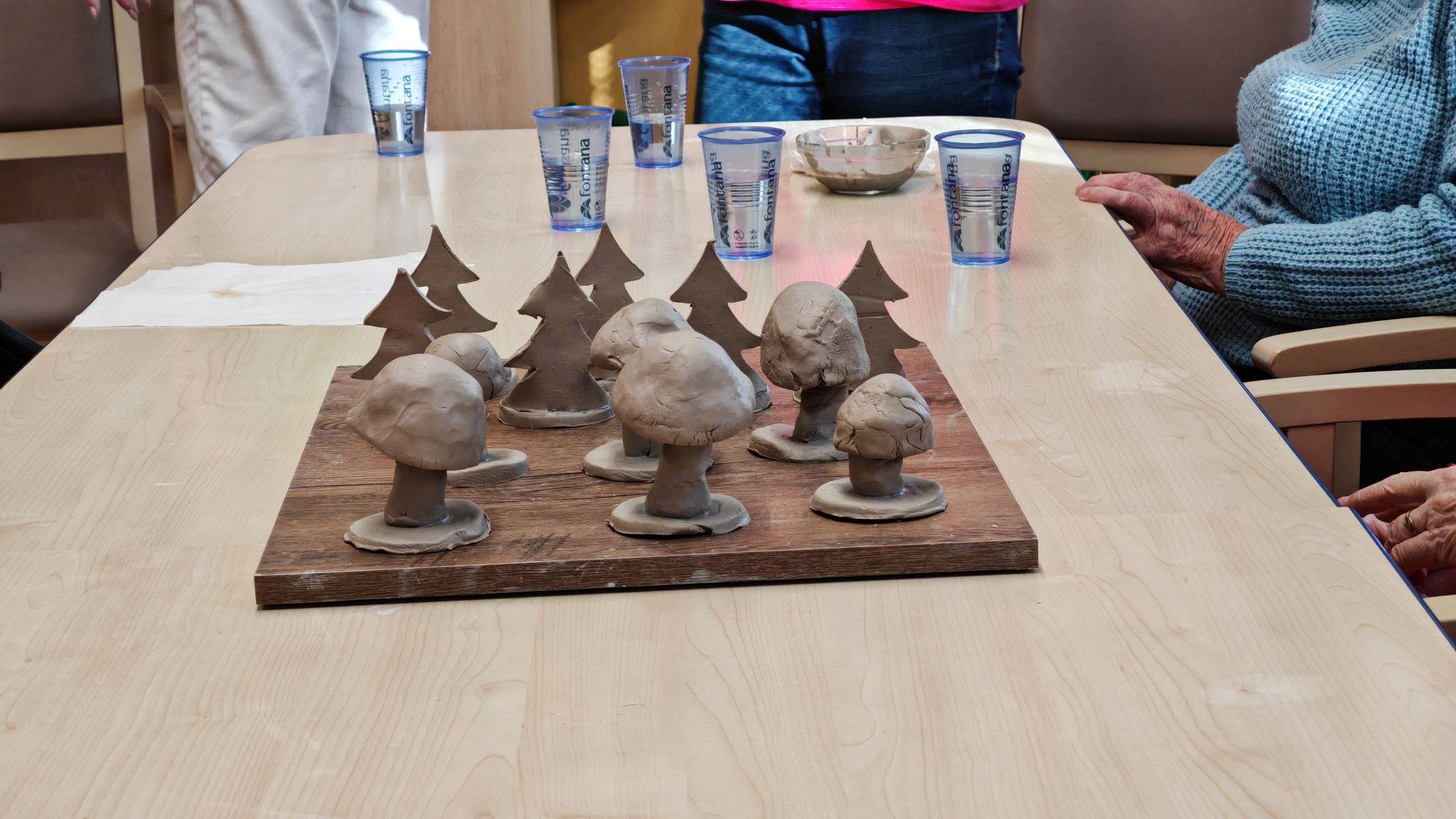 Vše nachystáno k výpalu v peci.