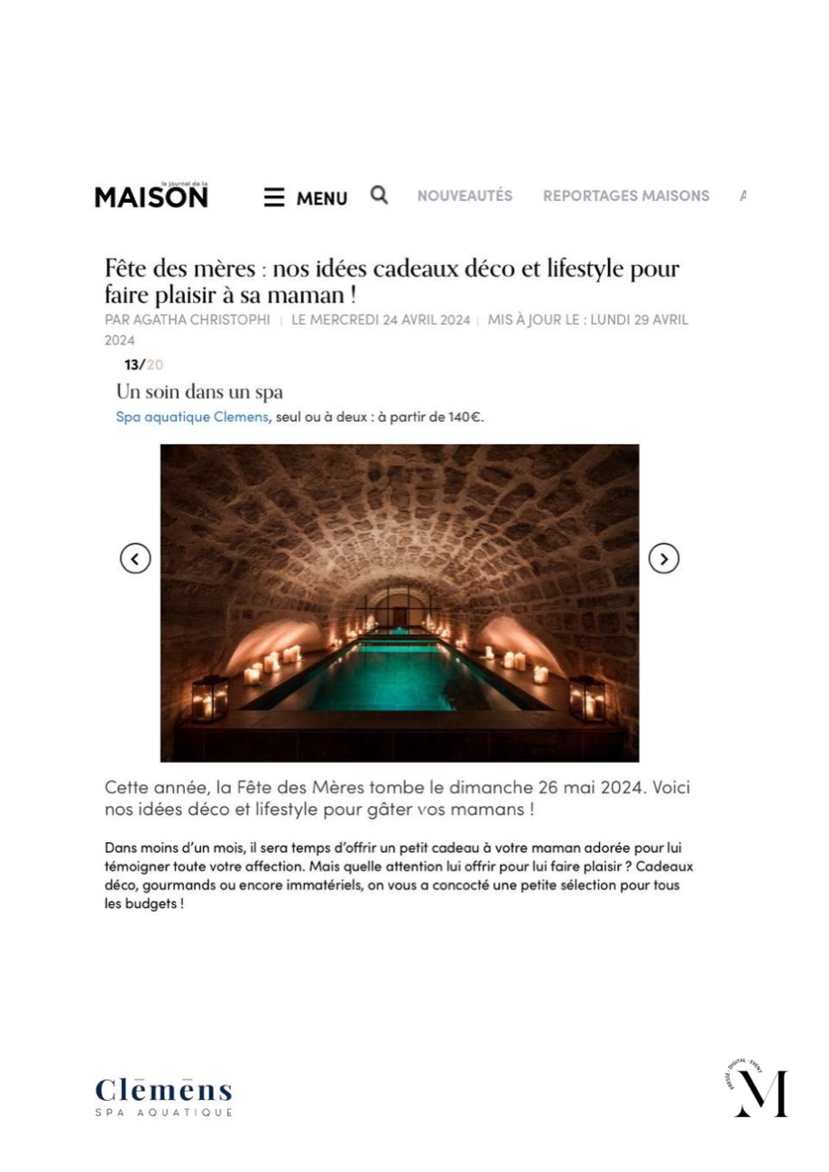 Article Maison, Spa Clēmēns