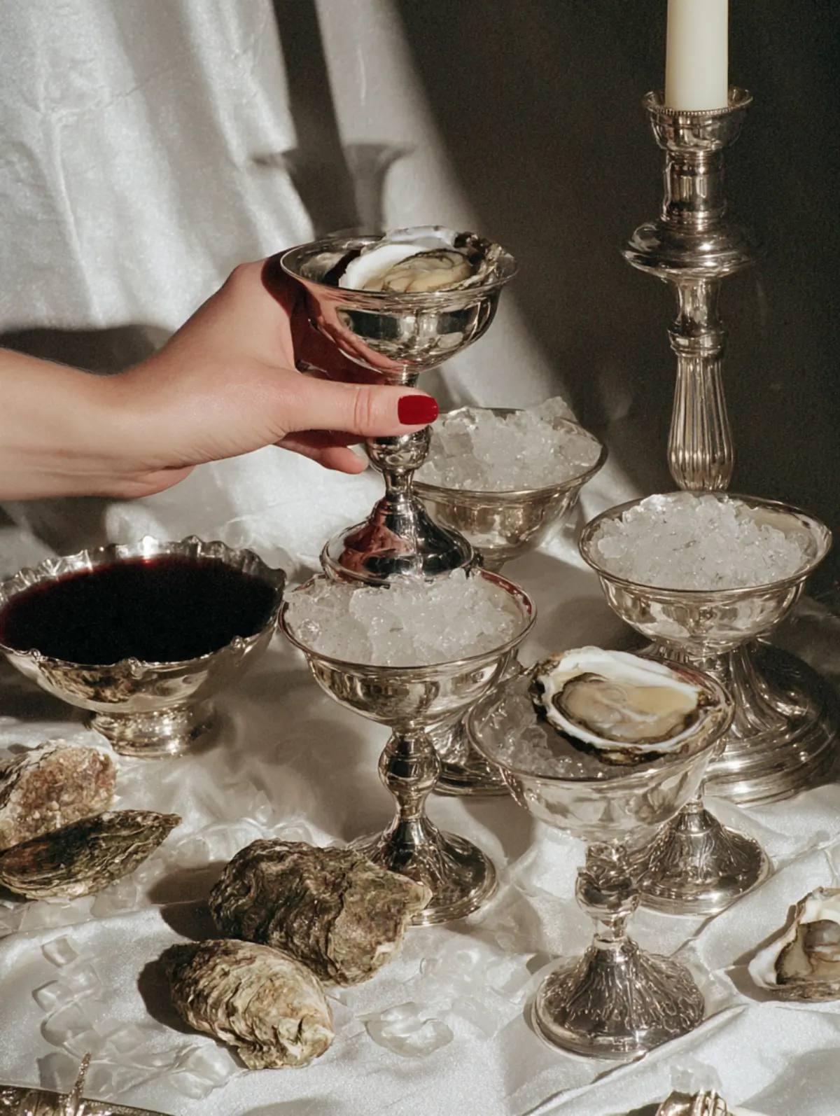 Oysters served at a Bondesign Concierge dinner