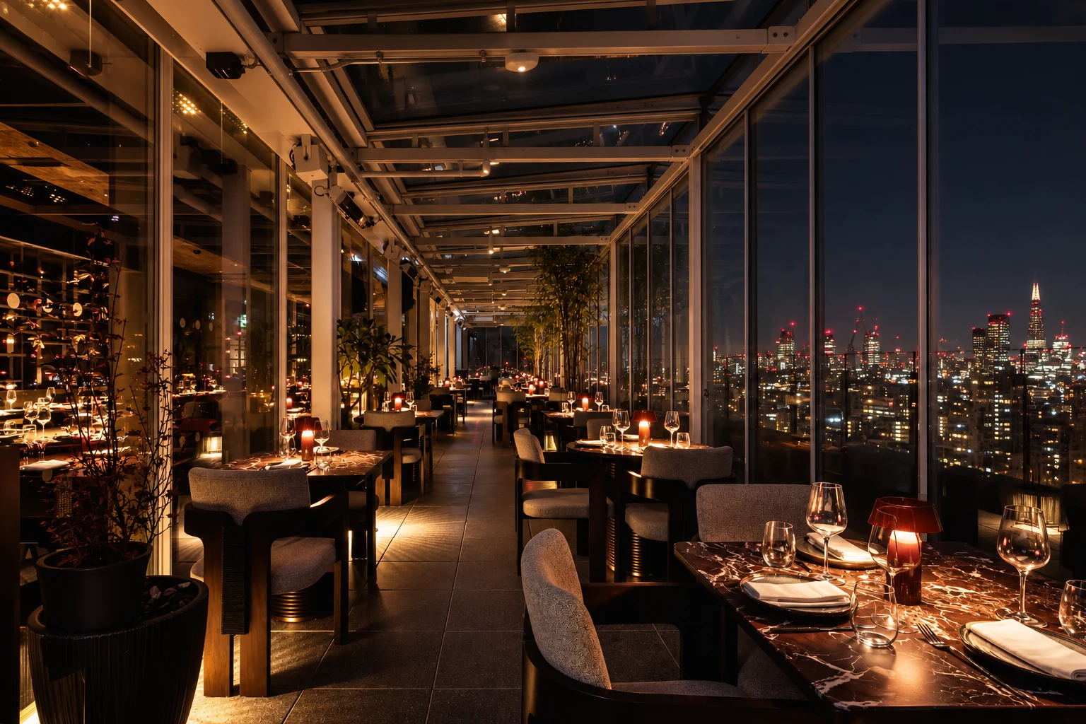 London restaurant interior