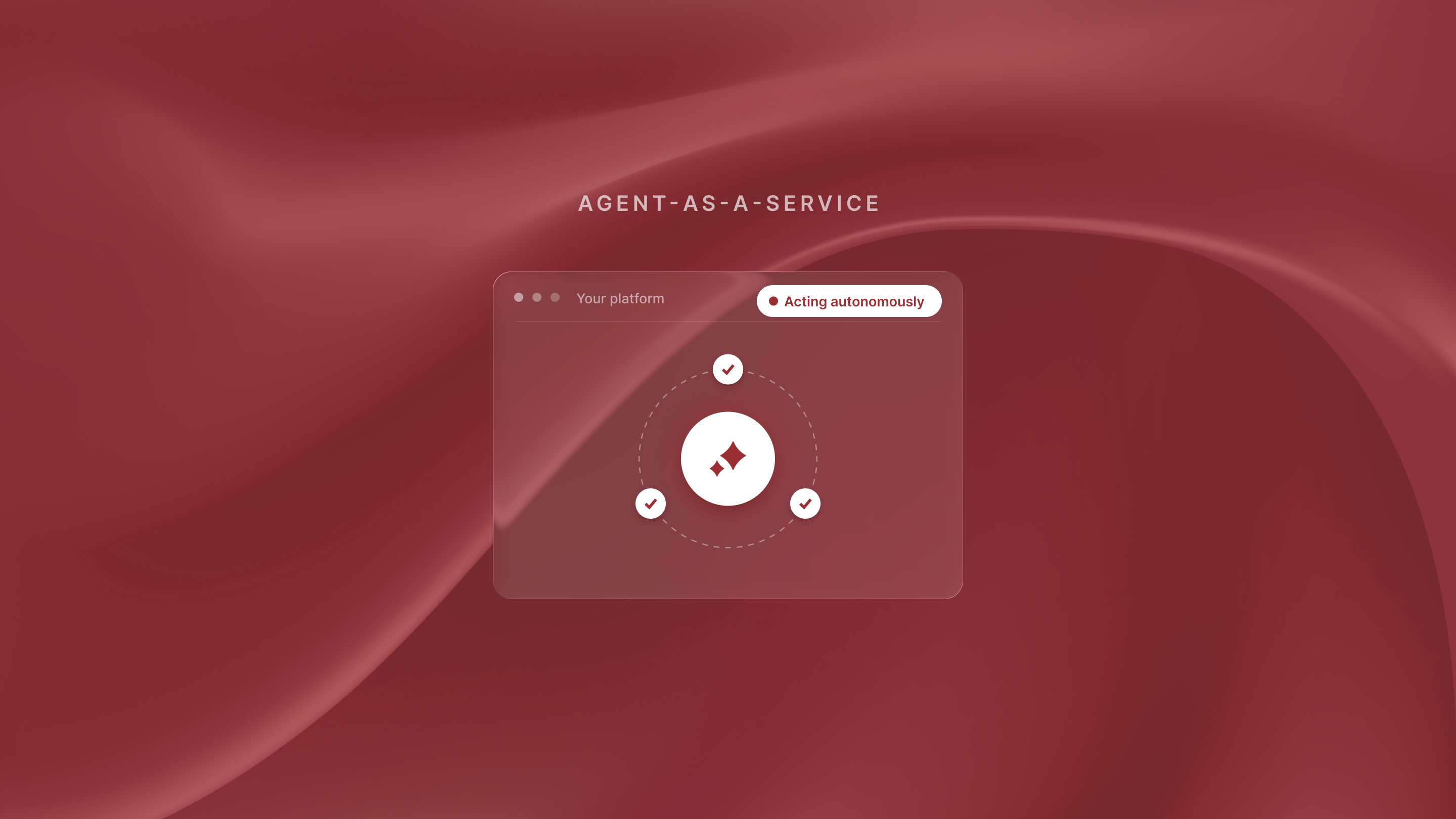 AI-powered software platform showing the shift from SaaS to agent-as-a-service model for autonomous task execution