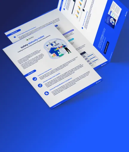 Hand places building blocks with HSE icons into a pyramid