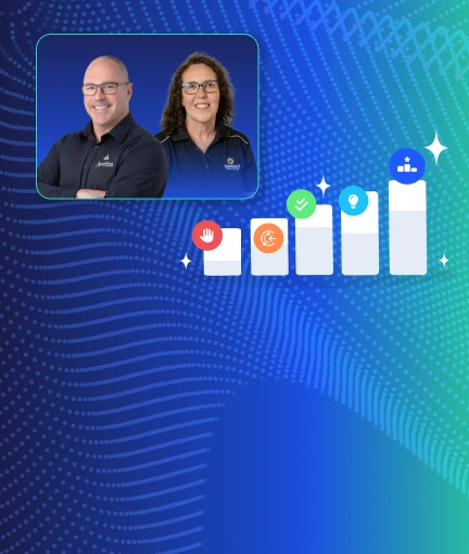 Hand places building blocks with HSE icons into a pyramid