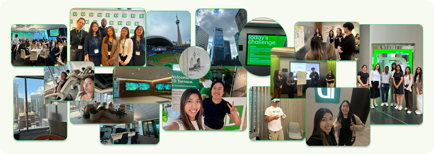 Photo collage of my 4 months at TD