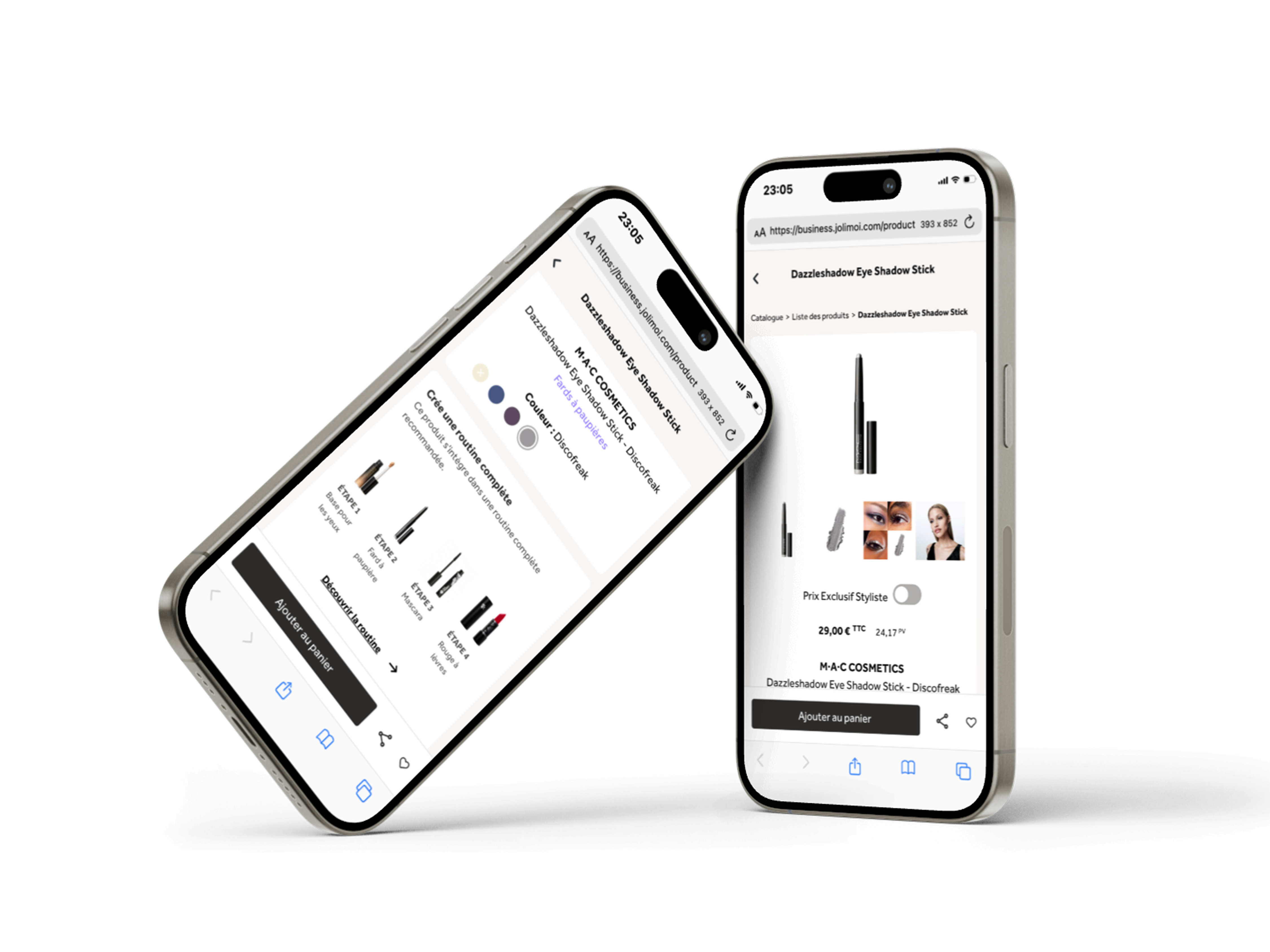 Routine preview on product page