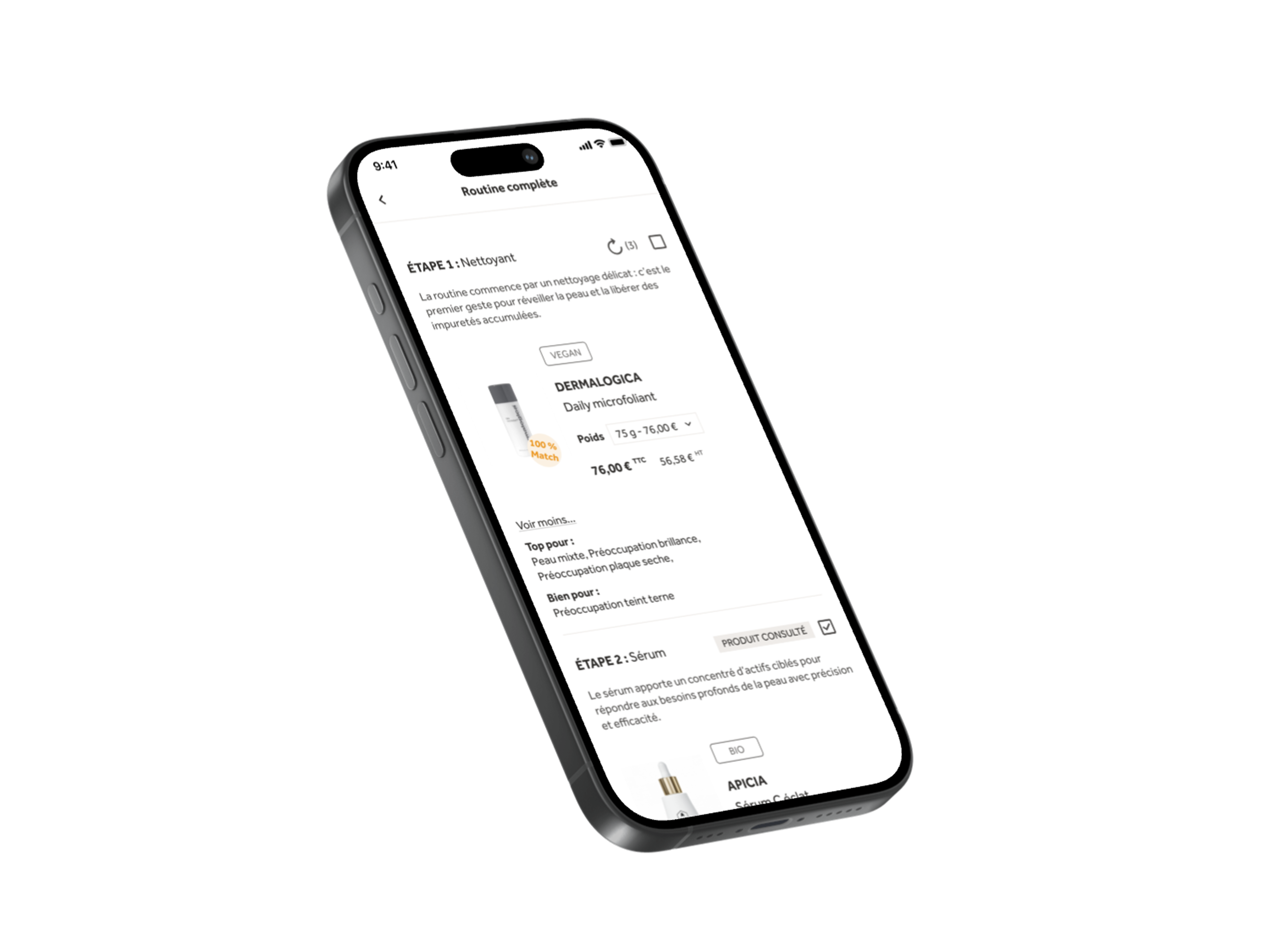 Personalized routine