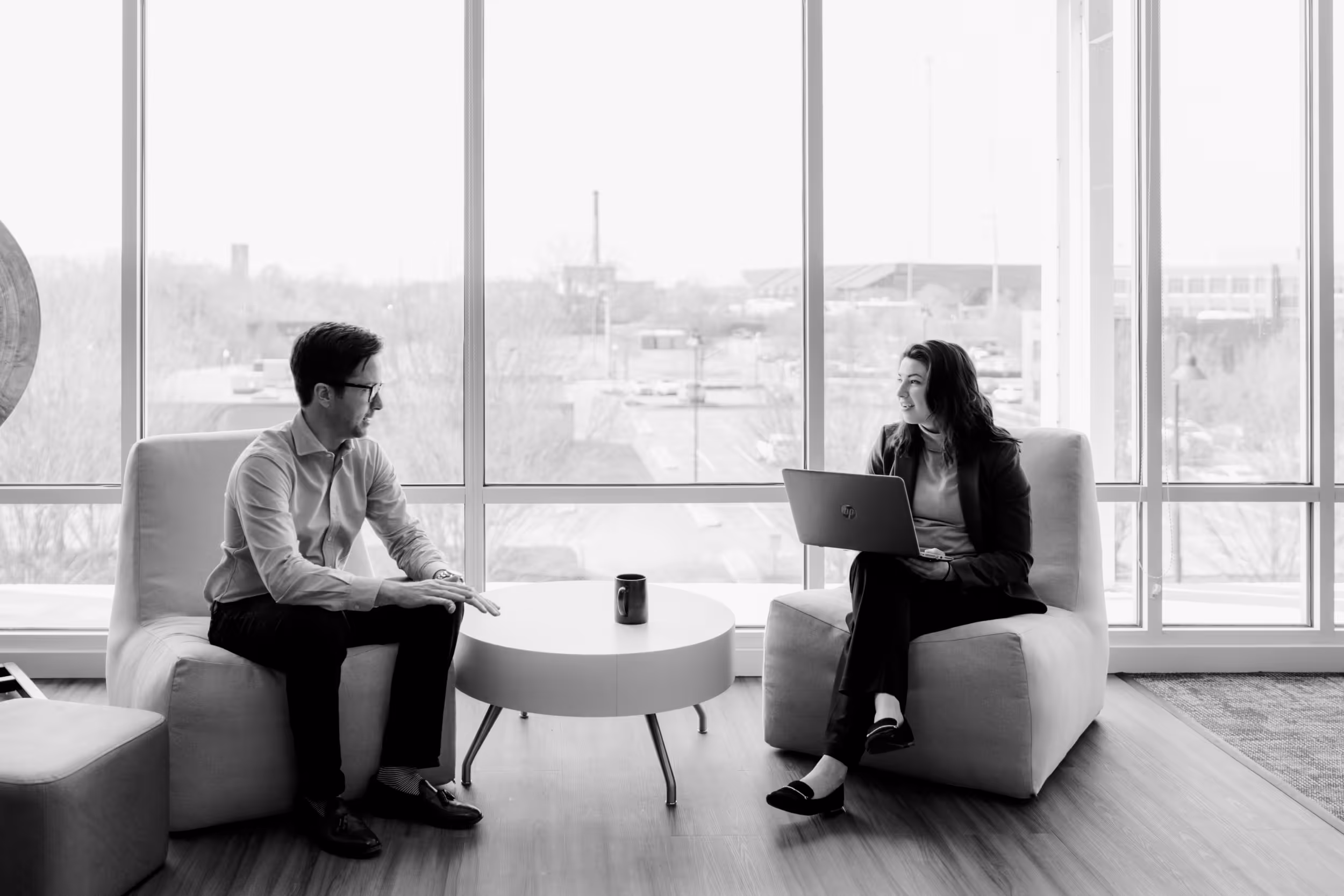 VIUM Capital meeting in office, financial