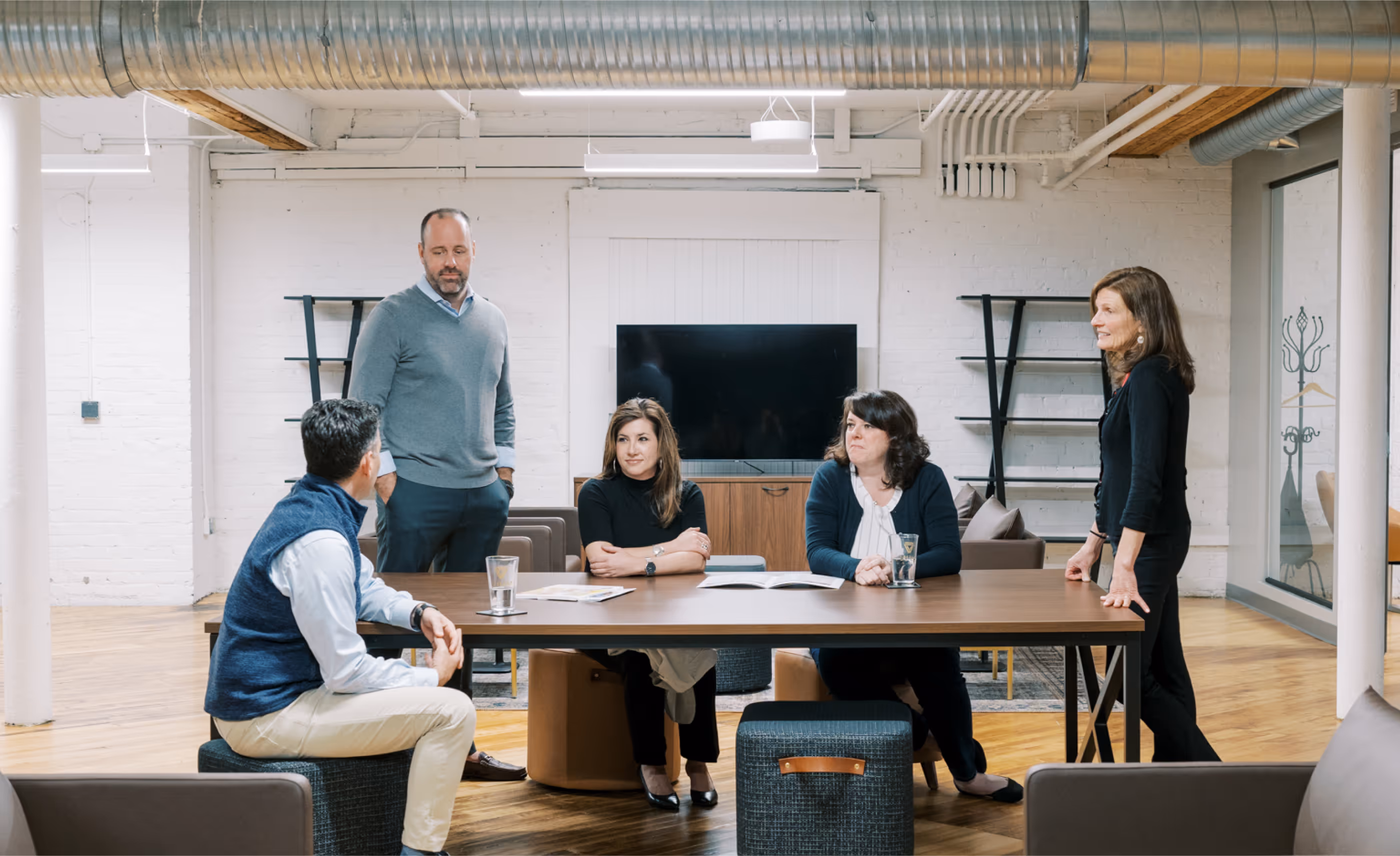 VIUM Capital meeting in office, financial