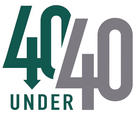 40 Under 40 logo