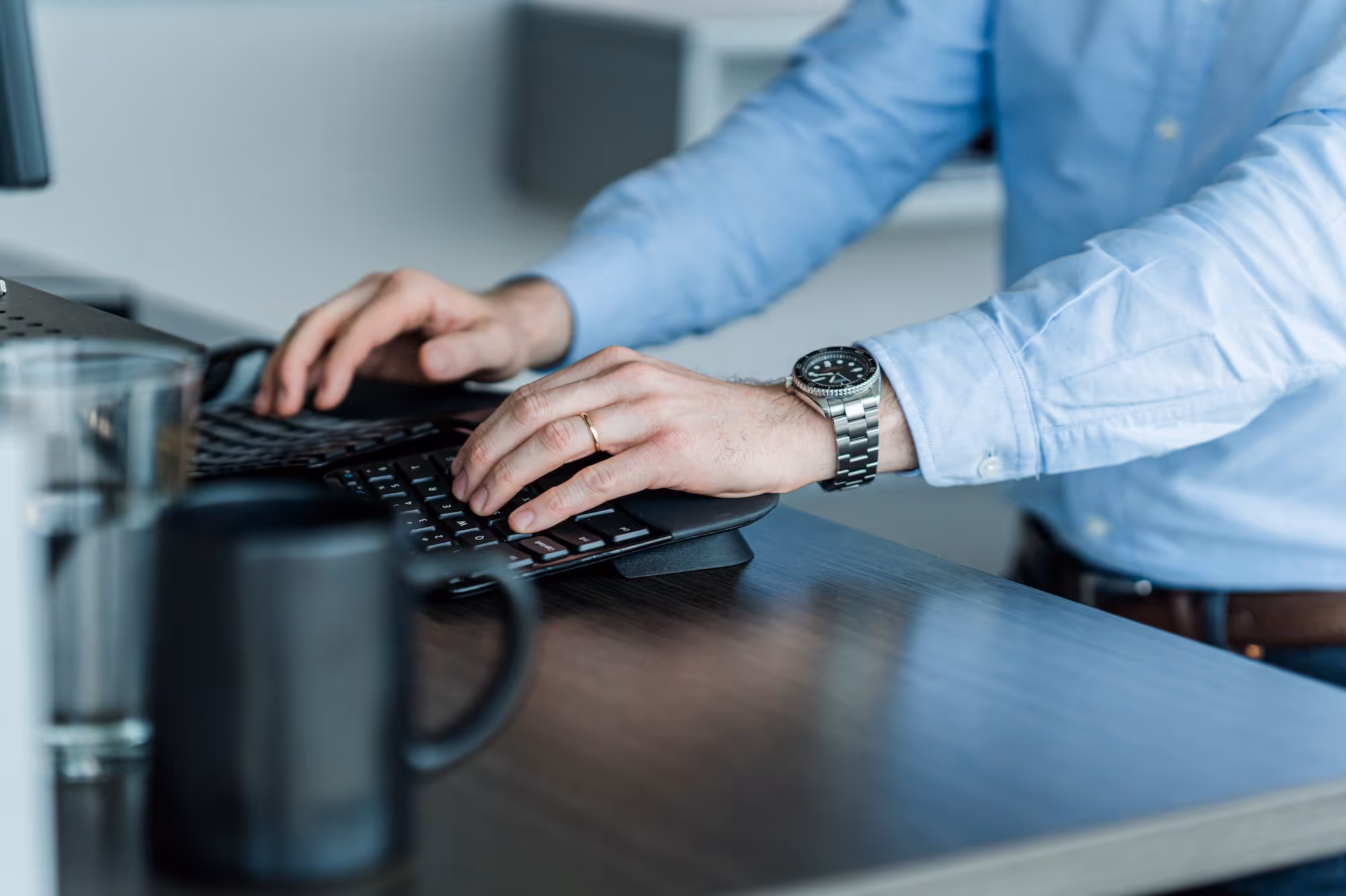 VIUM Capital working at desk, financial, capital