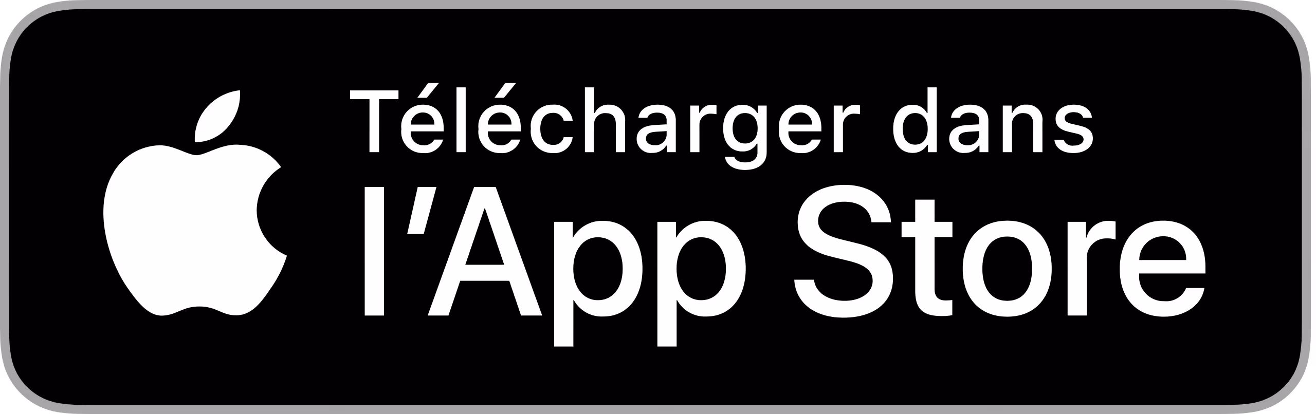 Download from the app store, french icon