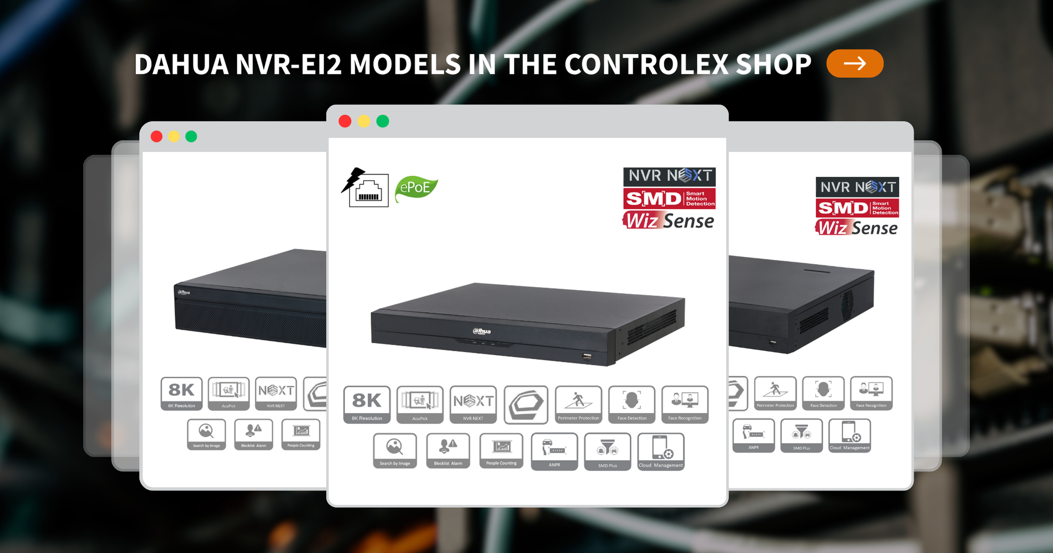 Dahua NVR EI2 Models in the Controlex Shop