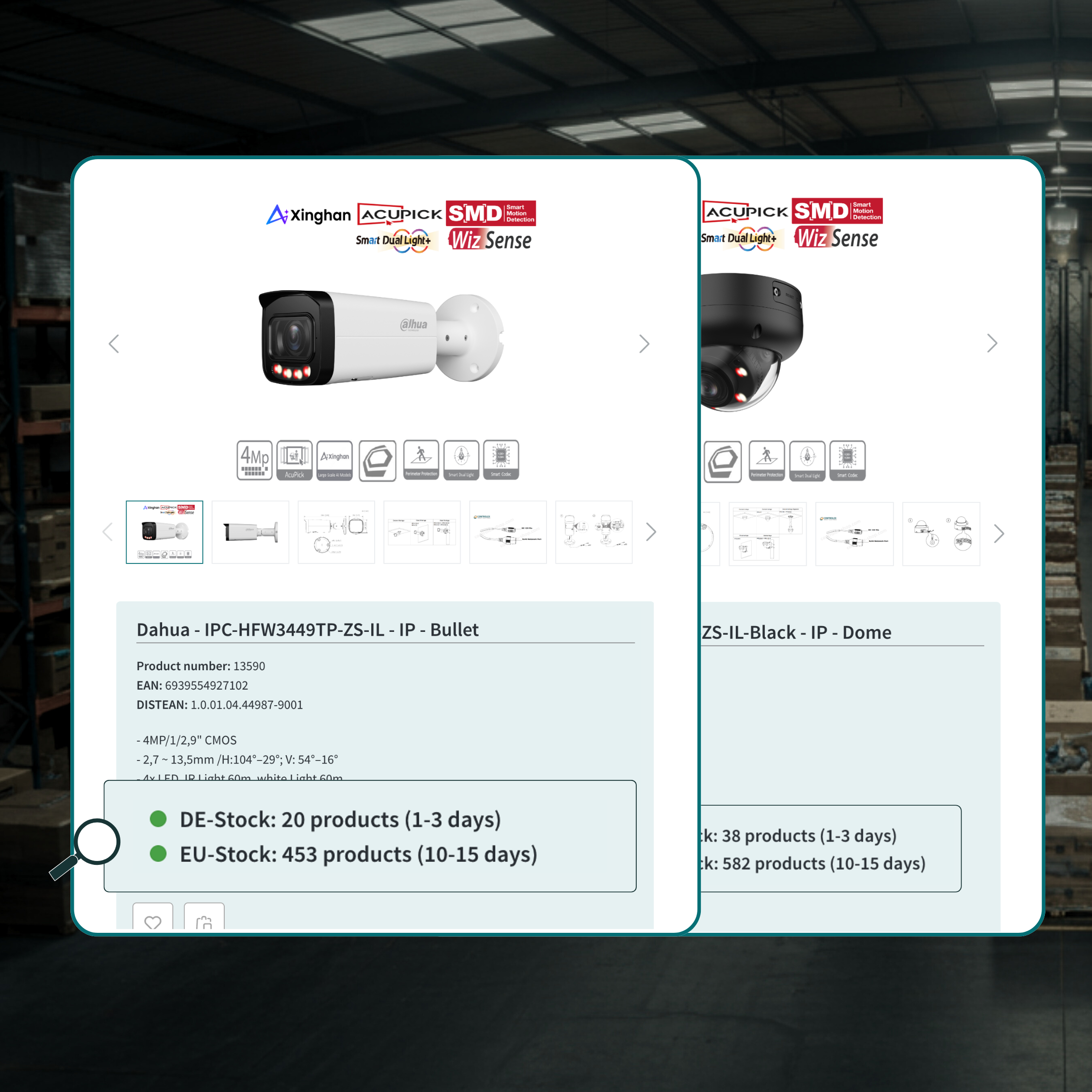 Dahua EU Stock in the Controlex Online Shop