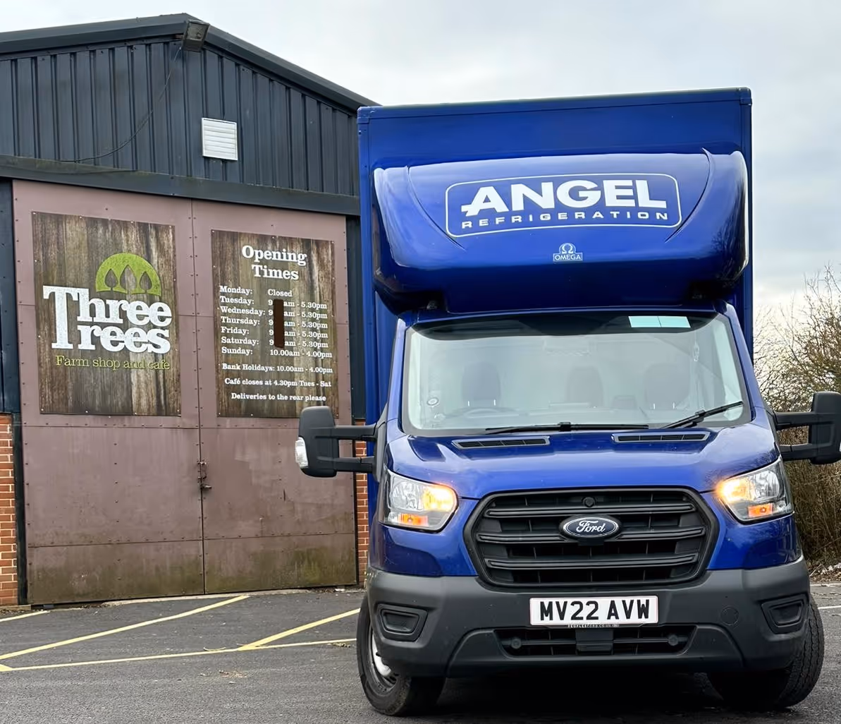Angel Refrigeration Van on Delivery