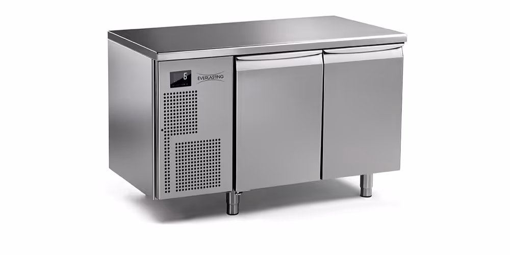 Everlasting PROFESSIONAL Slimline Fridge Under Counter 2 Door